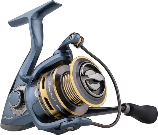 PFLUEGER 社長 PRESIDENT SPINNING REELS BLUE